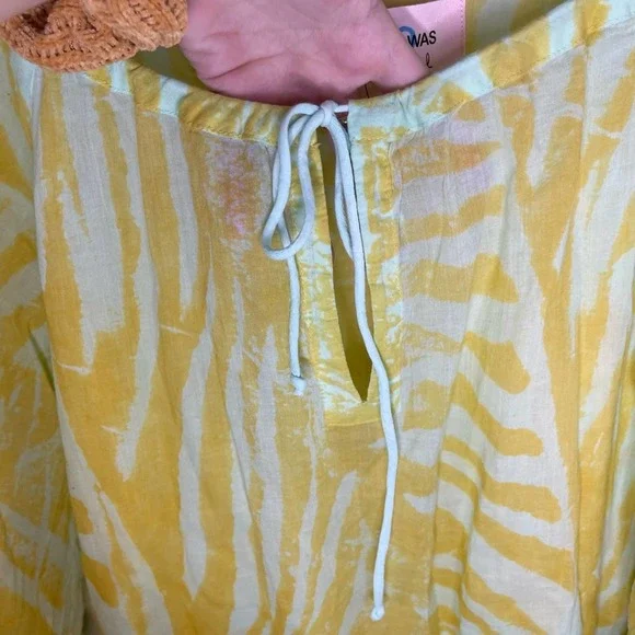 Johnny Was Women's Yellow X Amanda Bond Emilia Midi Dress NWT SZ M/L - Picture 9 of 9